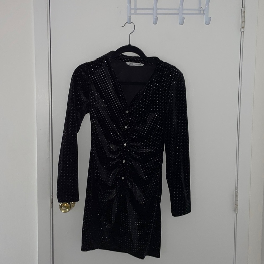 Zara velvet dress